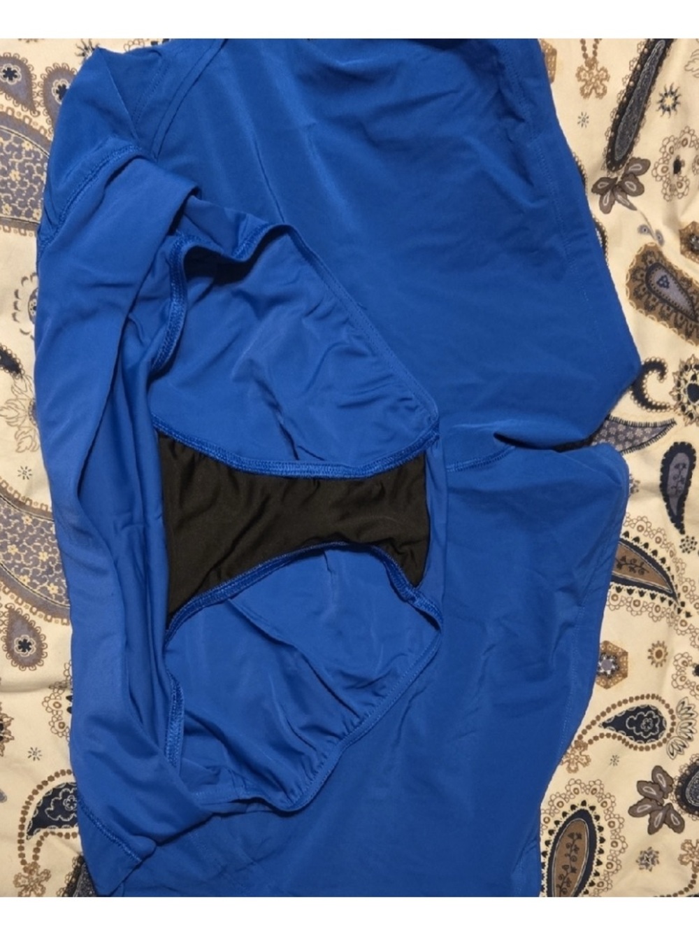 Lands' End Blue Women's Athletic/Swim Shorts - Picture 3 of 4